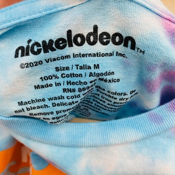 Nickelodeon Tie Dye Crop Top Tee Medium NWOT - Picture 3 of 6